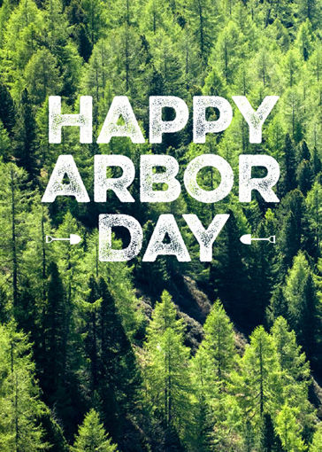 Picture of Happy Arbor Day - Shovels