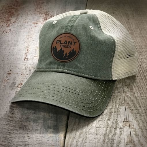 Plant Trees Leather Patch Hat