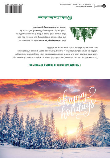 Beauty of Christmas Give-A-Tree Card. Every Cart Plants A Tree - Arbor Day  Foundation