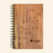 Picture of Seasonal Leaves Spiral Wood Journal 