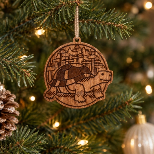 Picture of Gopher Tortoise Wood Ornament