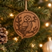 Picture of Northern Spotted Owl Wood Ornament